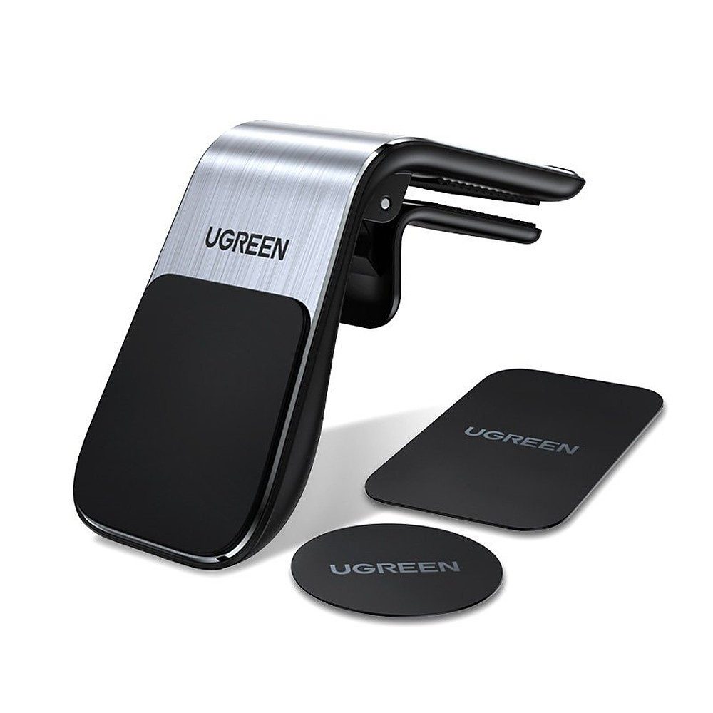 UGREEN Smartphone-Halterung Magnethalterung Lüftungsgitterhalter Autohalterung, (Spar-Set, 1-tlg., 5 Magnete, Lüftungsgitter-Clip, Silikonauflage)