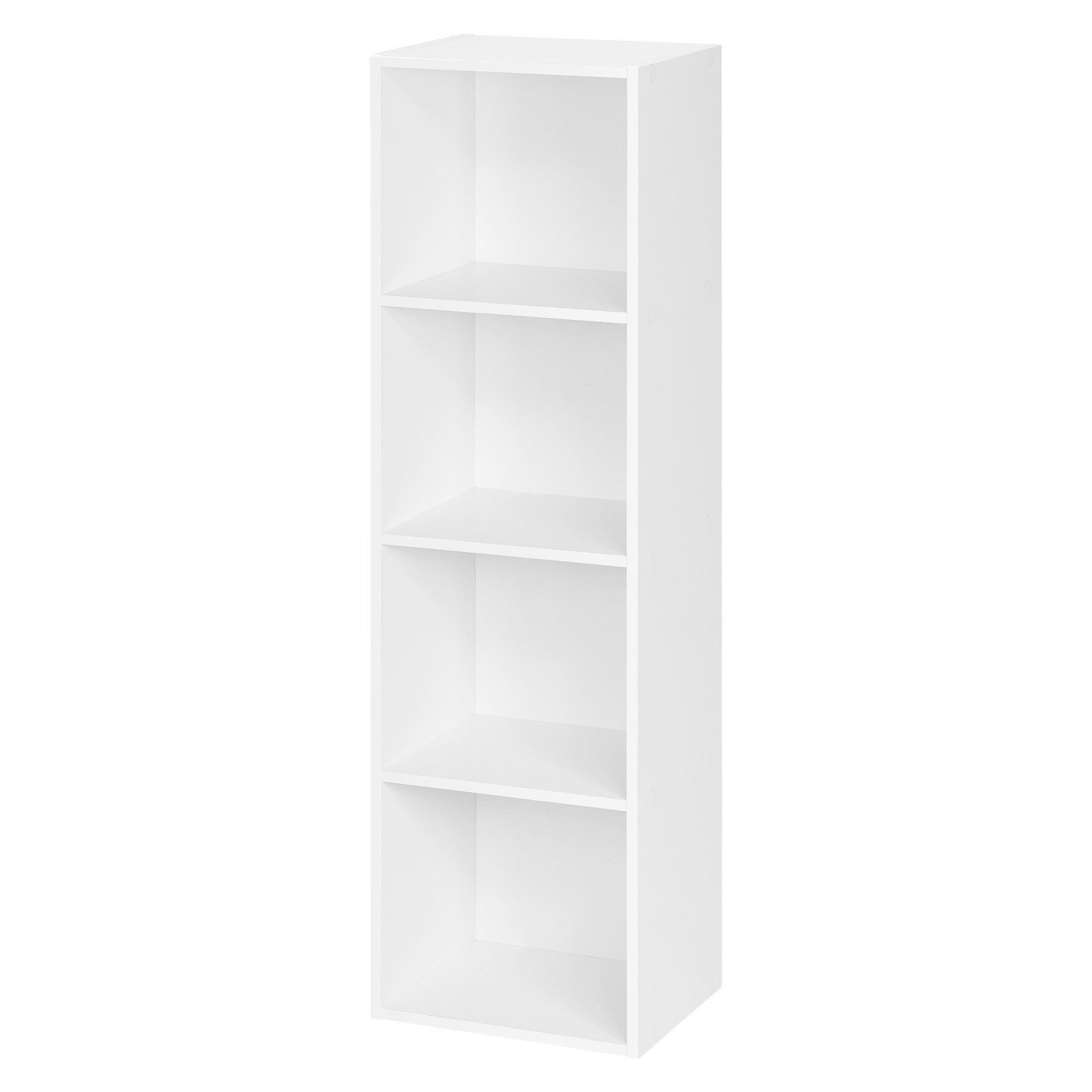 Woltu Bücherregal, 1-tlg., Bücherregal aus MDF weiß 30x24x106 cm günstig online kaufen
