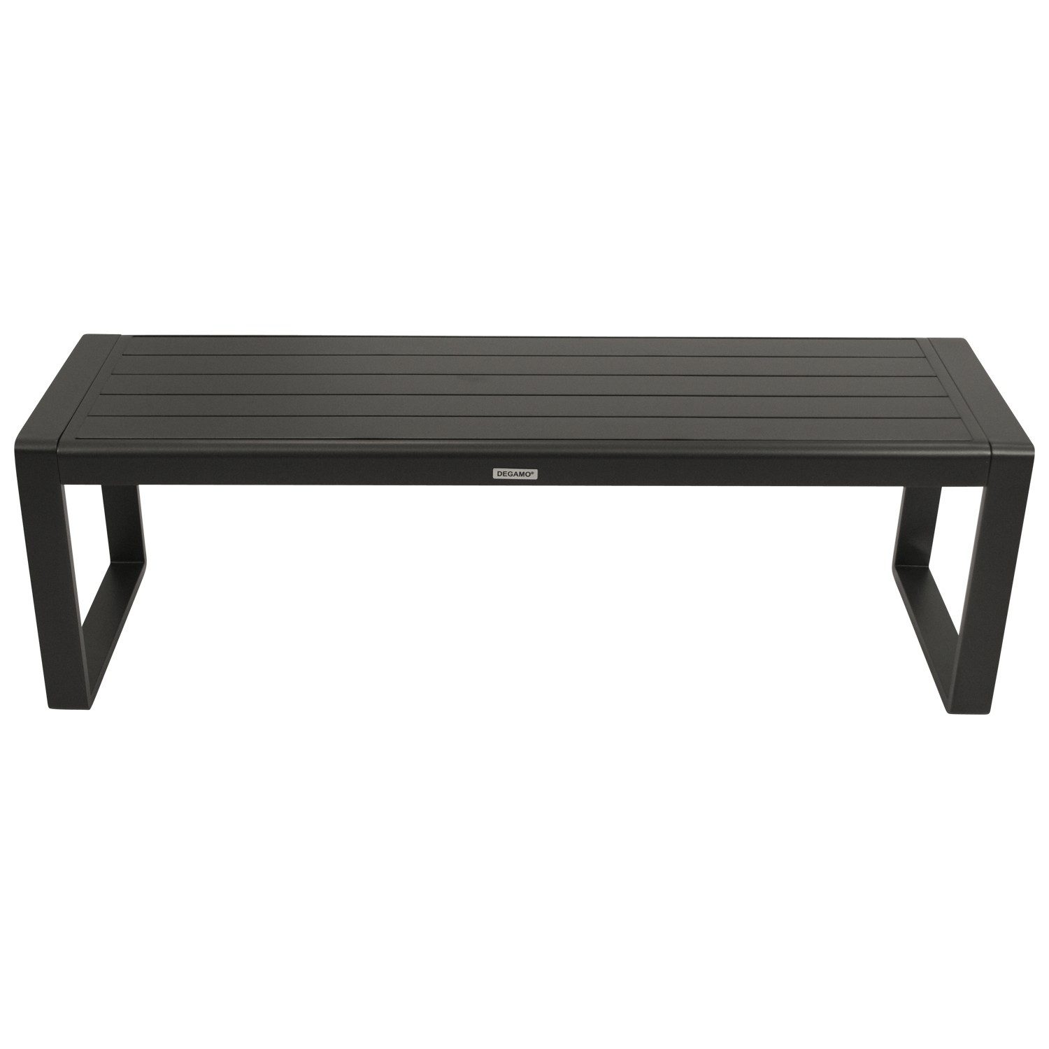 DEGAMO Hockerbank RIVA 3-sitzer, 138cm Aluminium anthrazit, wetterfest Outdoor