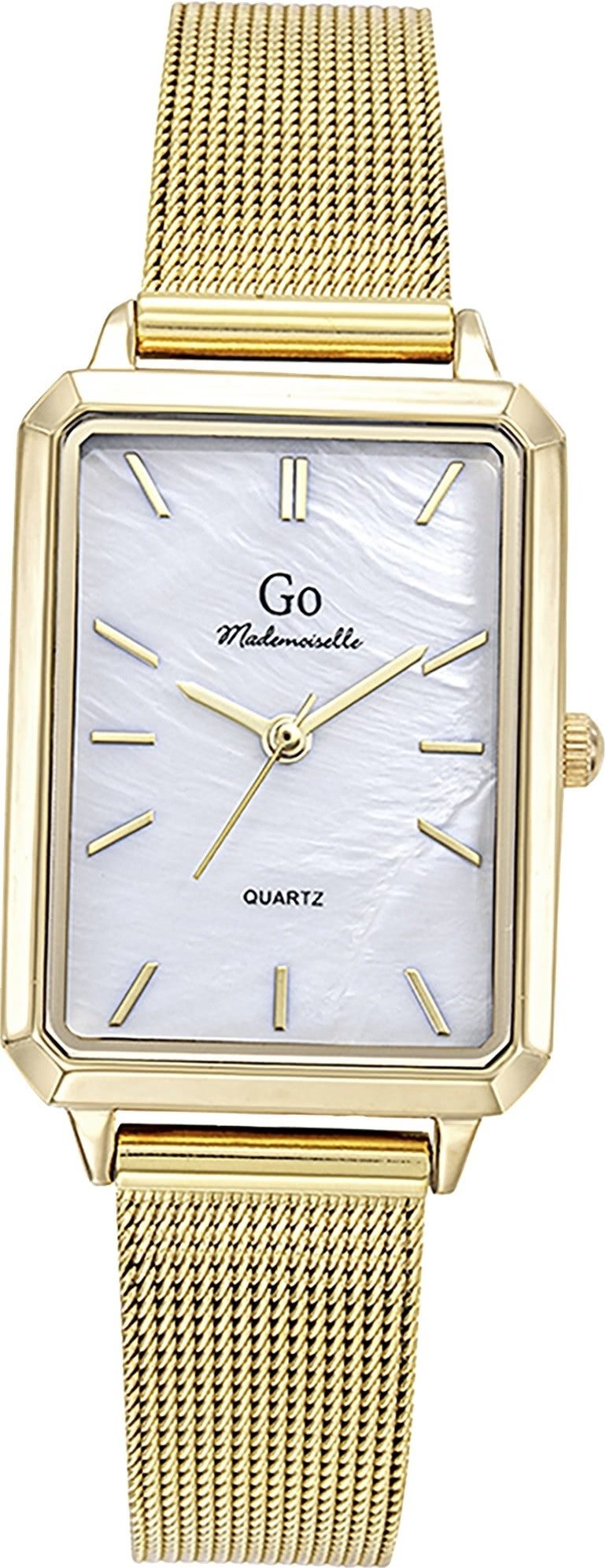 Girl Only Quarzuhr Girl Only GO Damen Armbanduhr, (Analoguhr), Damenuhr GO gold, klein (ca. 25mm) Edelstahlarmband, Fashion-Style