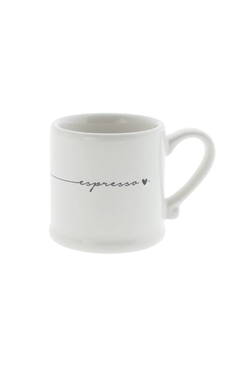 Geschirr-Set Espresso Tasse - LOVE - weiß