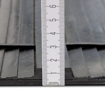 Floordirekt Bodenschutzmatte Rampenmatte für Pferdeanhänger, 155 x 175 cm, Rampenschutz