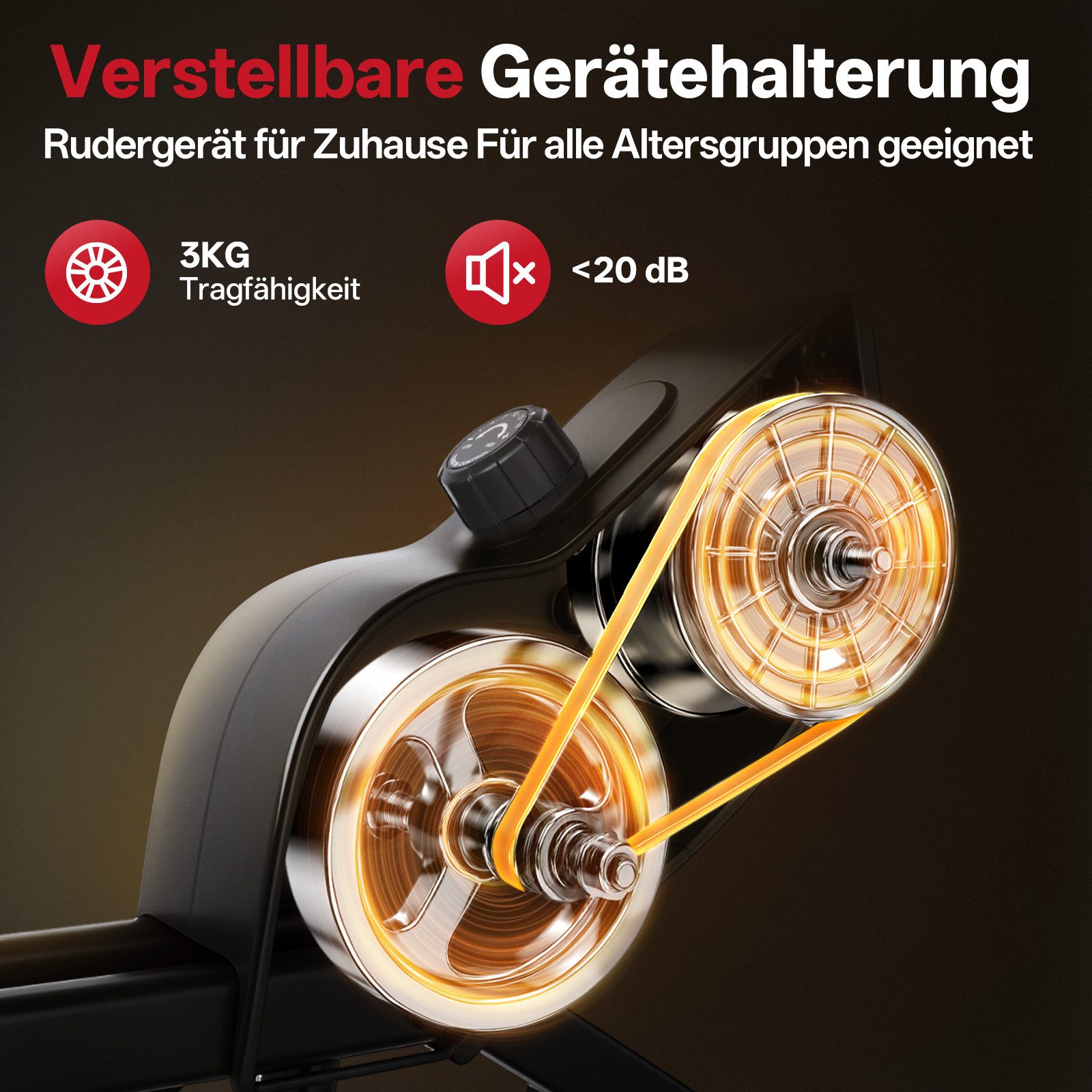 JOROTO Rudergerät JR30&JR20 Heim-Rudergerät, leises Magnetrudergerät mit Bluetooth