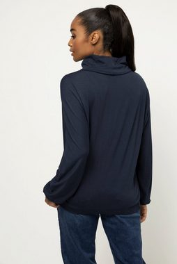 Gina Laura Longshirt T-Shirt Rollkragen Kimono-Langarm