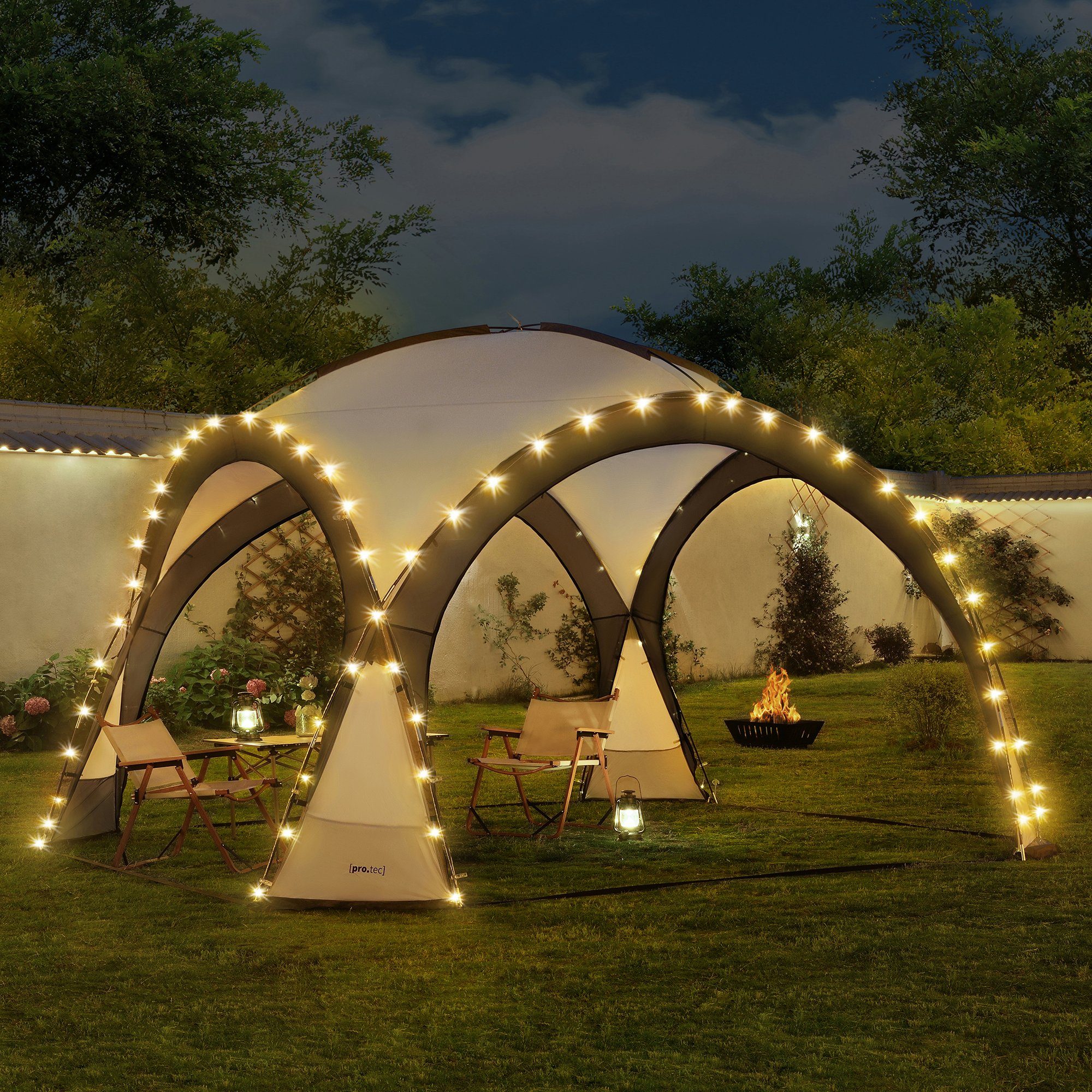 pro.tec Pavillon, »Grästorp« LED Partyzelt 3,45 günstig online kaufen