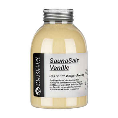 Purelia Sauna-Aufgussset PURELIA Sauna Salz Vanille 650g Peelingsalz Sauna Salz Peeling