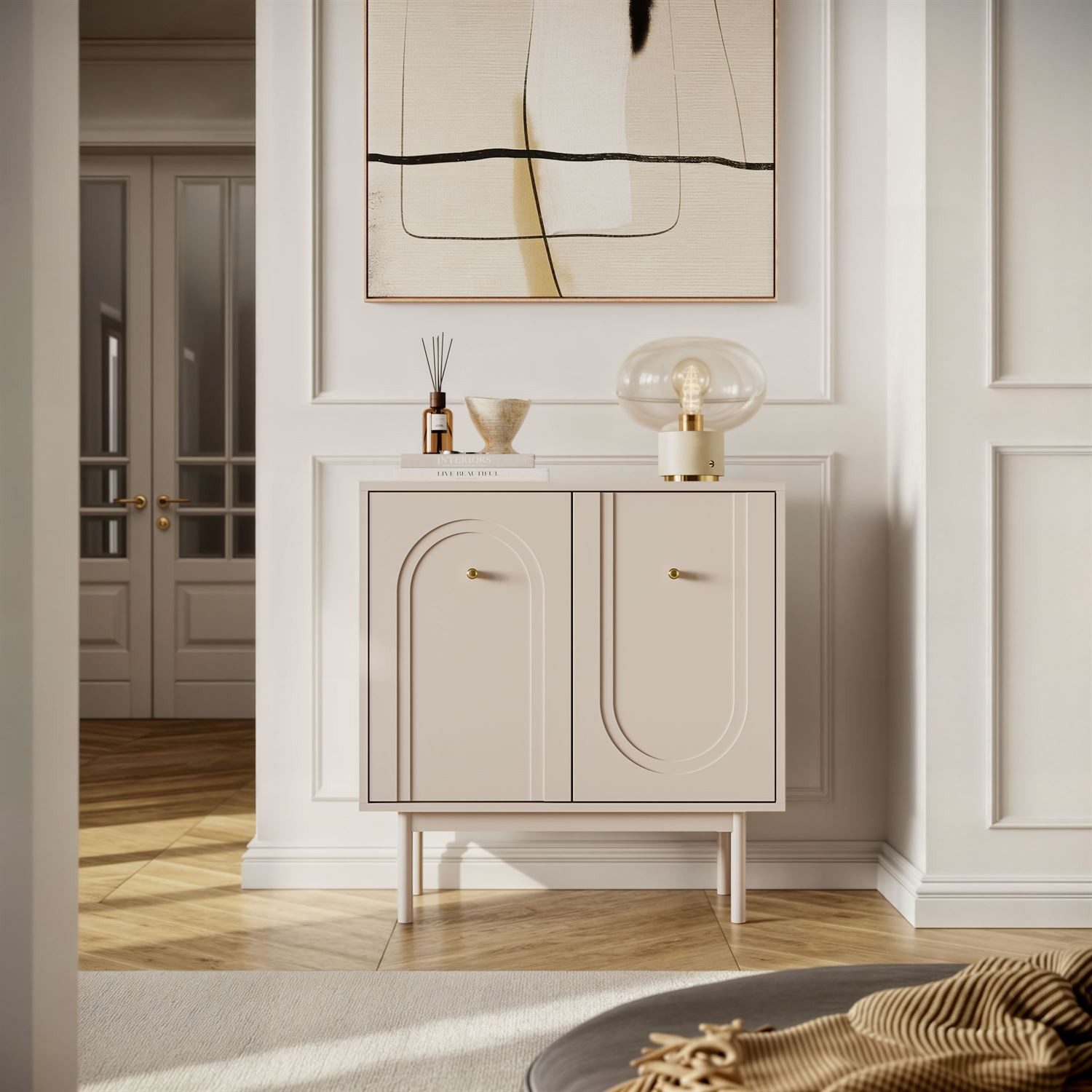 Lookway Kommode LIBERTY 2D auf holzbeinen