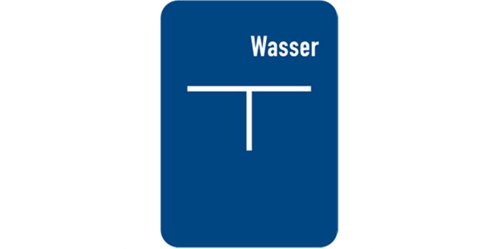 Thumbnail - König Werbeanlagen Hinweisschild Wasser-Hinweisschild (C), Alu, 100x140 mm