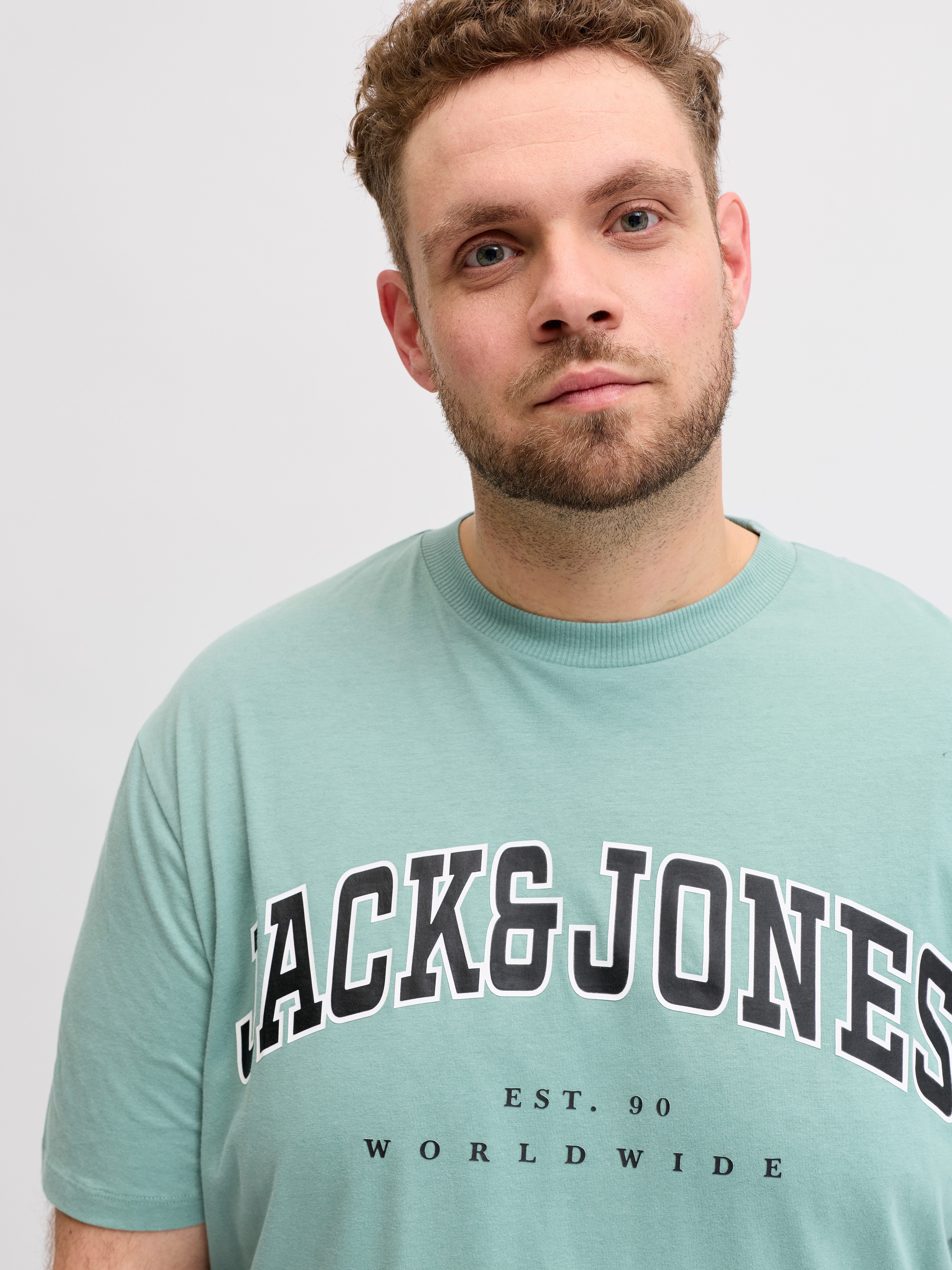 Jack & Jones PlusSize T-Shirt JJECALEB VARSITY TEE SS O-NECK NOOS PLS mit L günstig online kaufen
