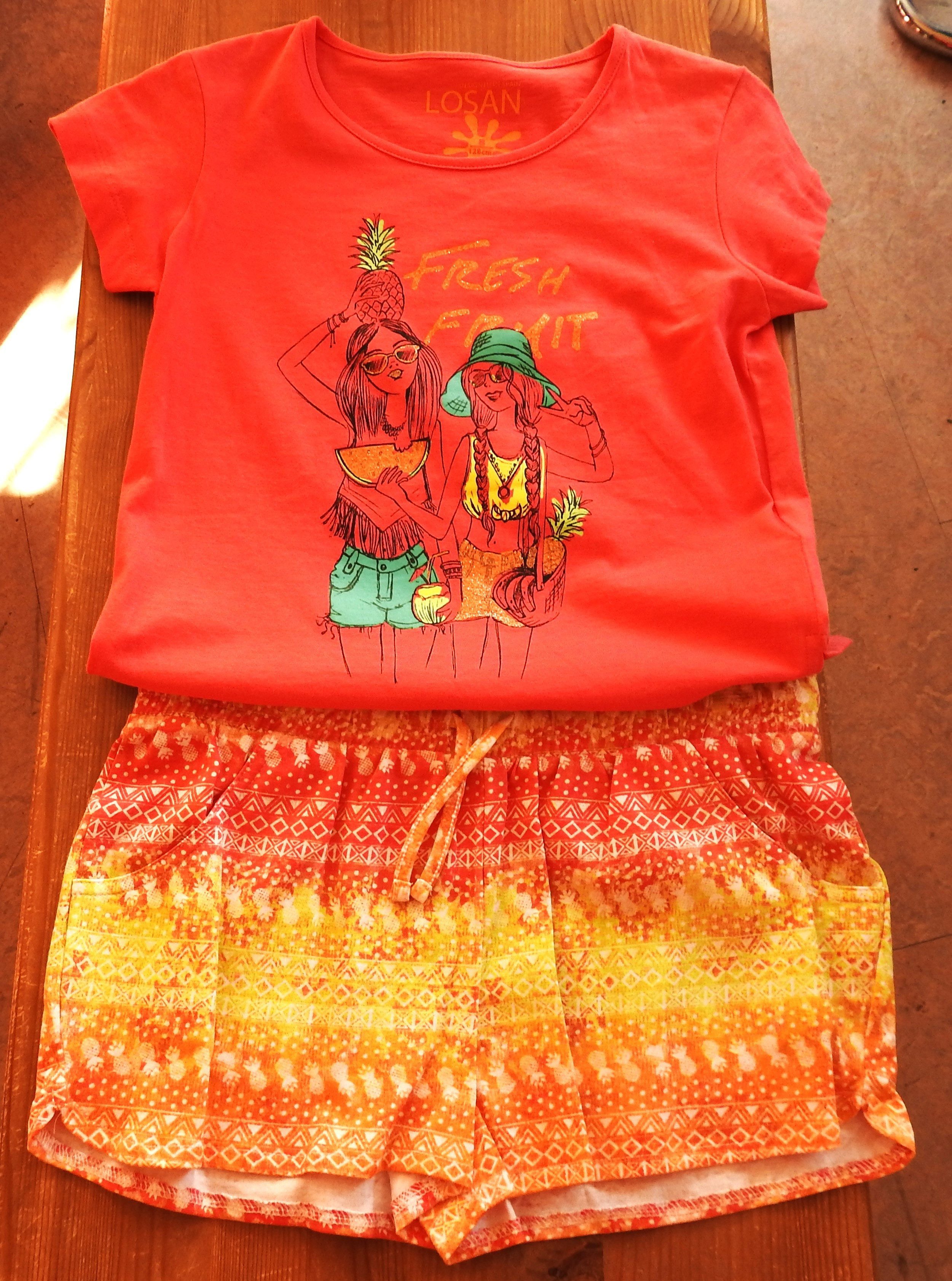 LOSAN Shirt & Shorts Tutti Frutti rot