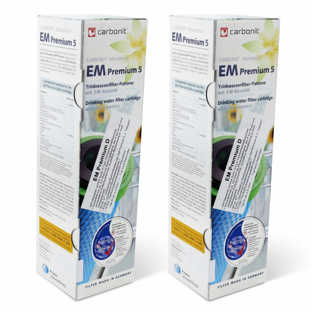 carbonit Filtereinsatz, 2 x EM Premium D Wasserfilter 0,7 µm