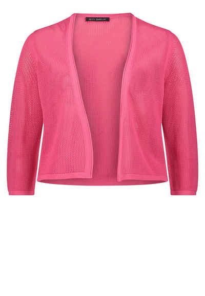 Betty Barclay Strickjacke Strickjacke Kurz 3/4 Arm, Pink Flambé