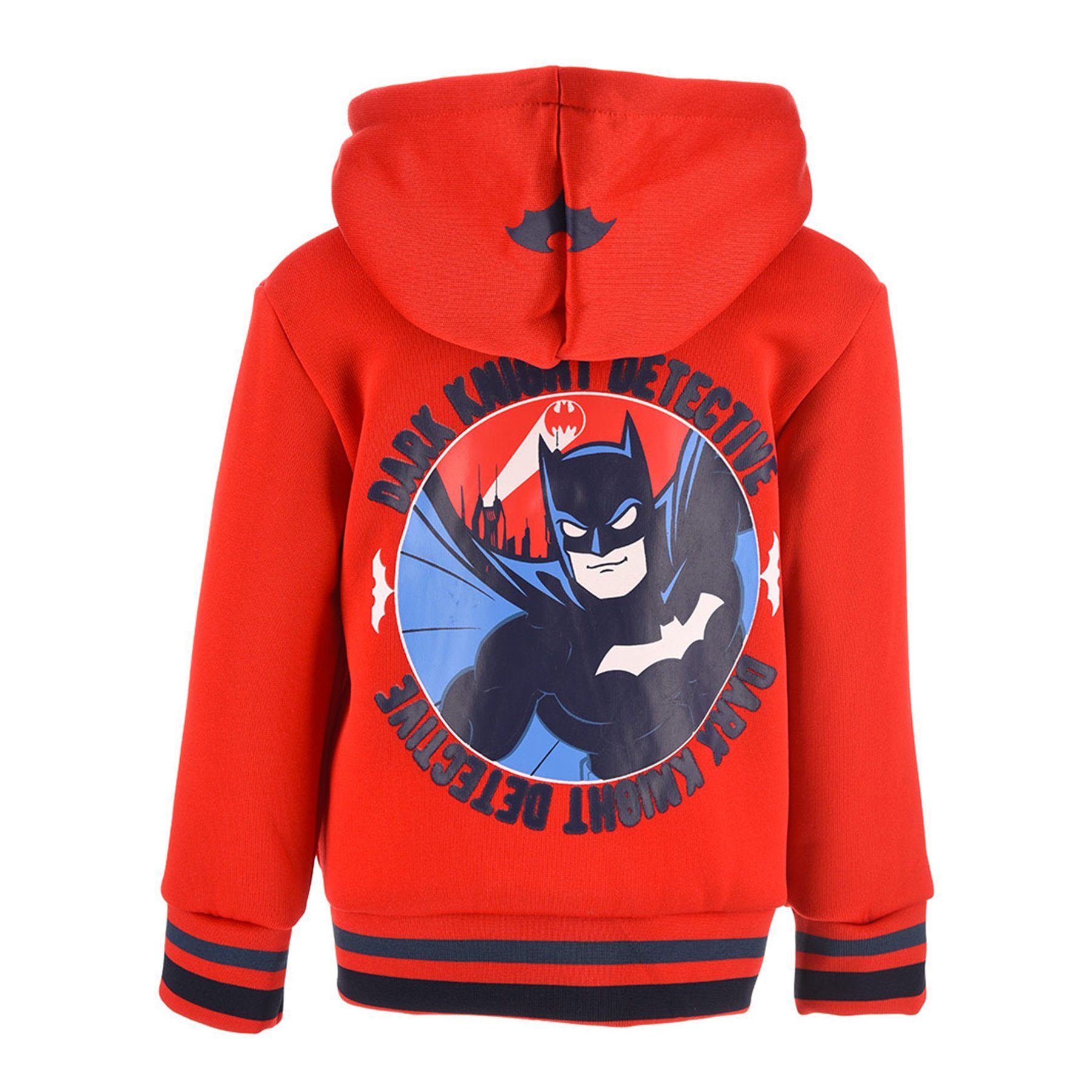 Batman Kapuzensweatjacke Dirk Knight Sweatjacke Pullover-Jacke Hoodie Kapuze Kapuzenjacke Reißverschluss