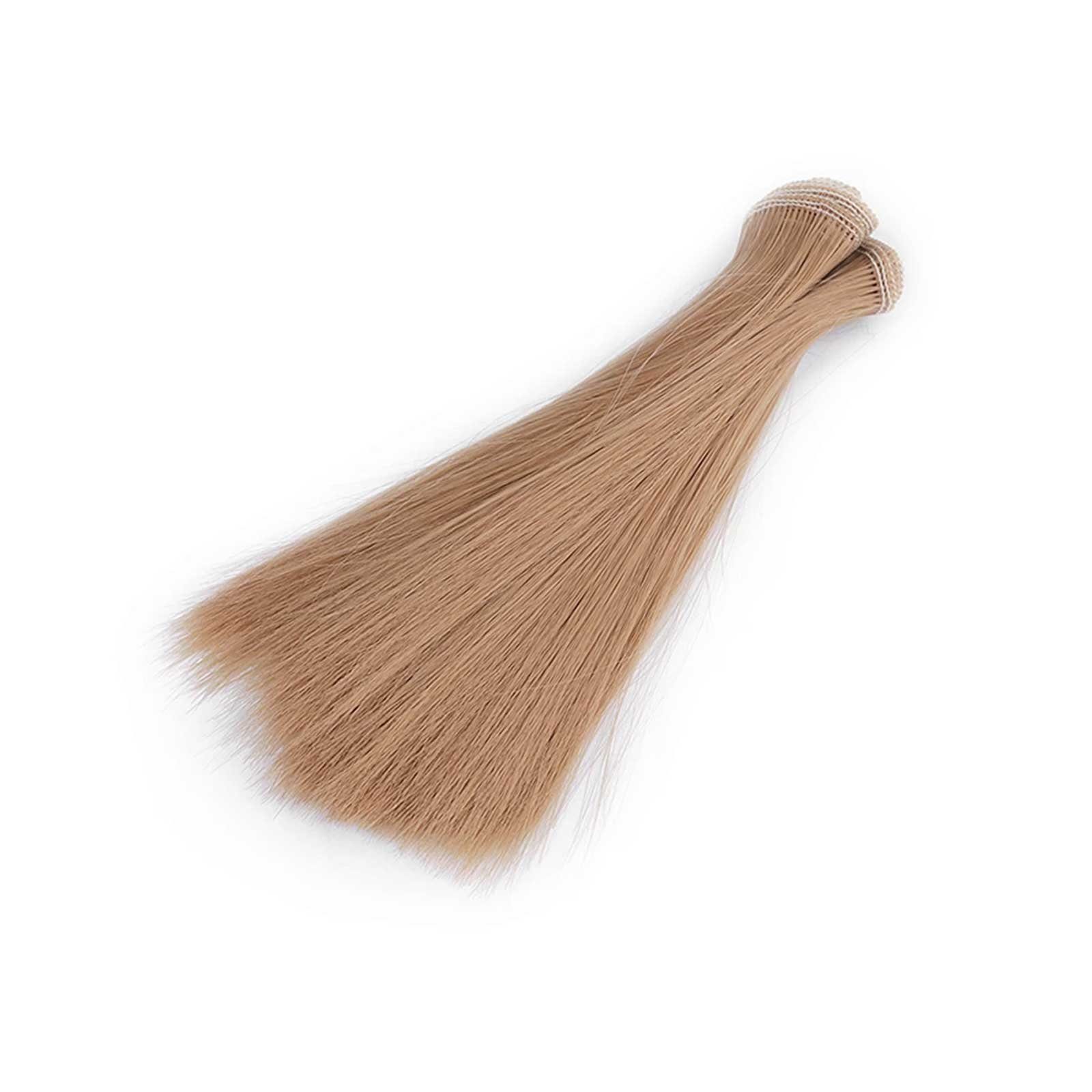 maDDma Puppen Accessoires-Set Puppenhaar gelockt o. glatt 15-20cm 1m Kunsth günstig online kaufen