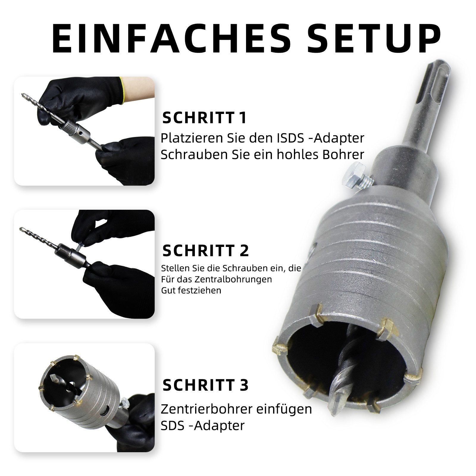 CCLIFE Lochsäge Bohrkrone 50-100 mm steckdosenbohrer günstig online kaufen