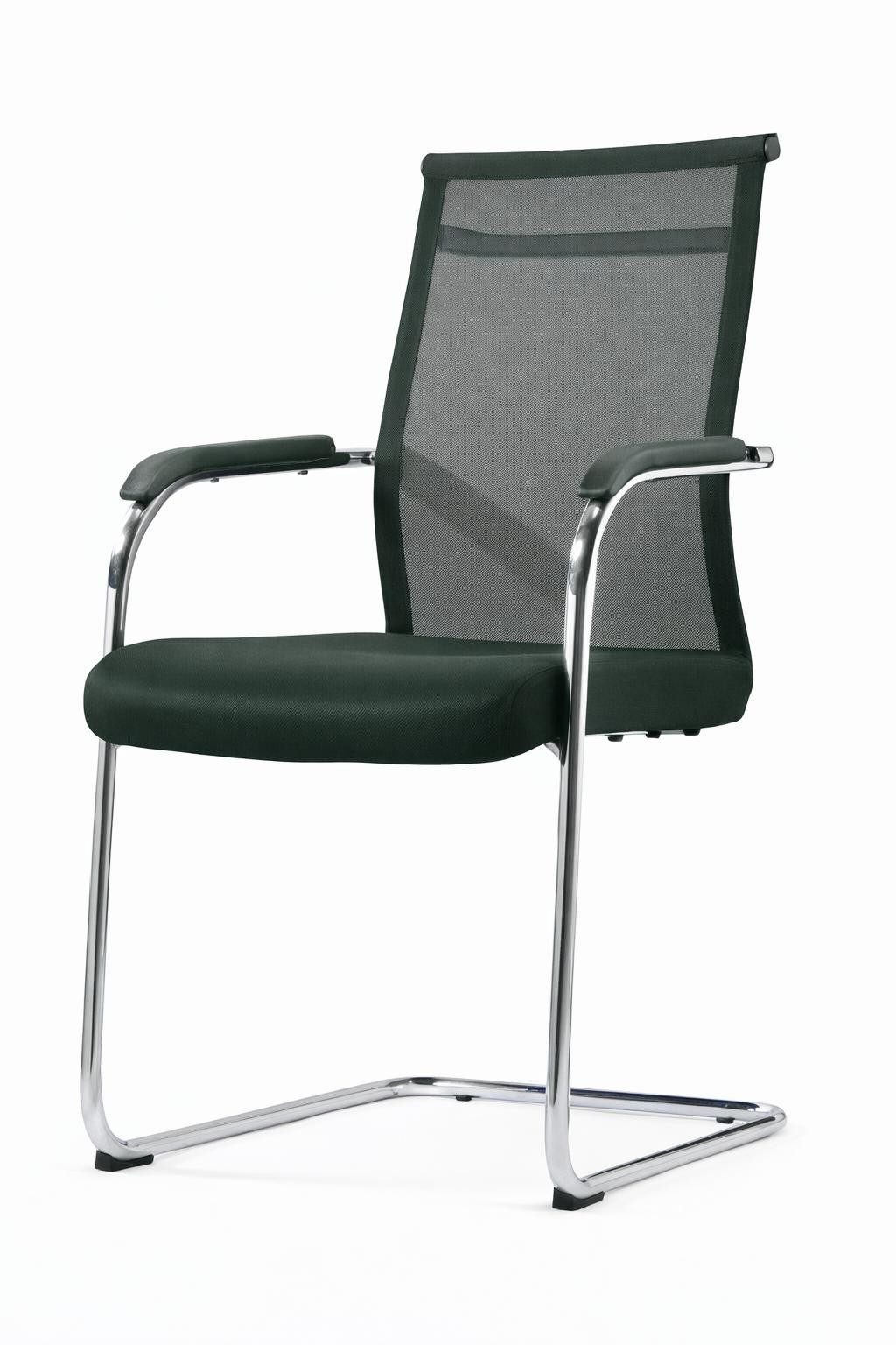 Xlmoebel Besucherstuhl Stylischer Konferenzstuhl mit ergonomischer Rückenlehne und (Besucherstuhl; mit Armlehnen; Stoffbezug; Metallgestell, 1 St), Made in Europa