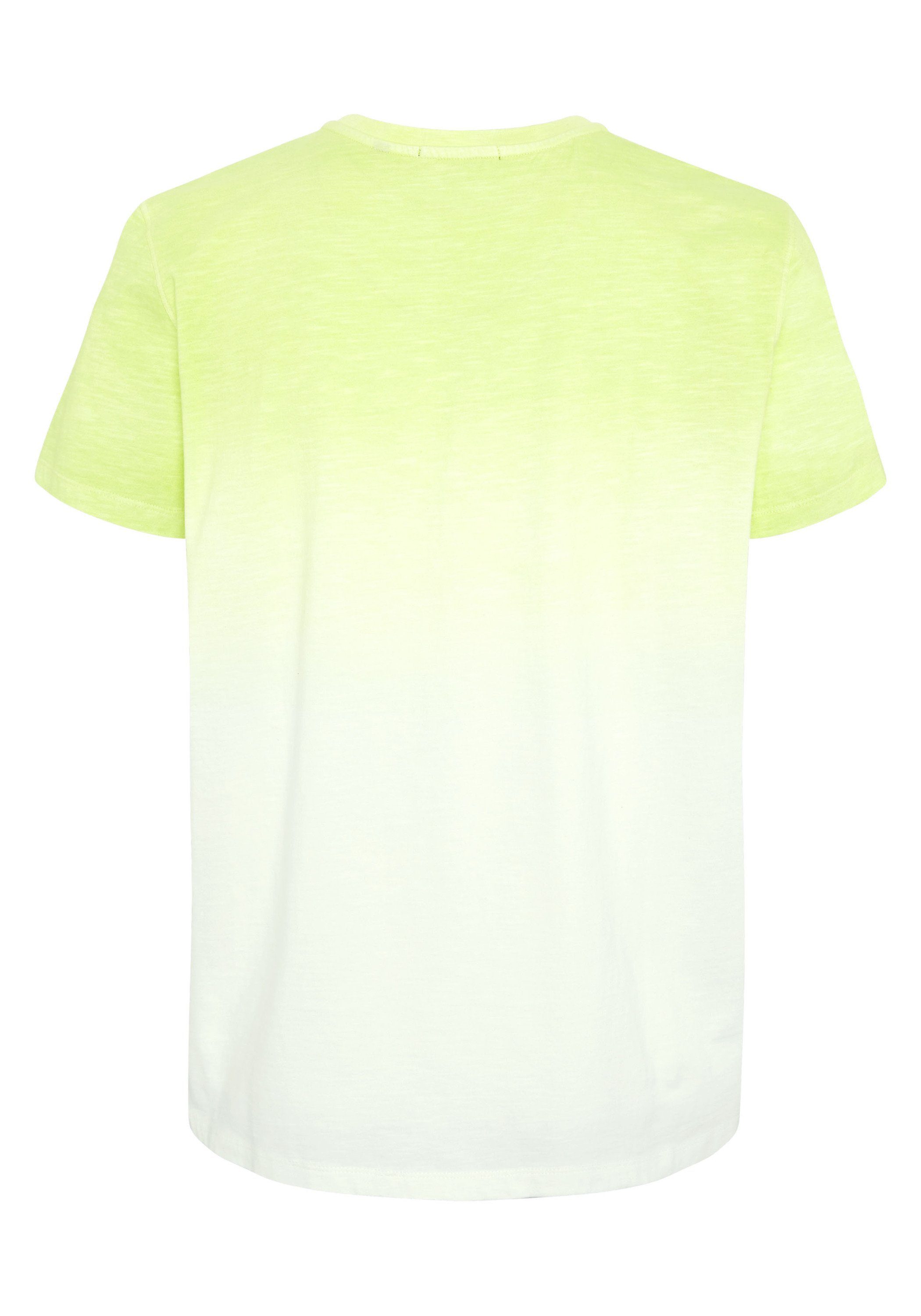Chiemsee Print-Shirt T-Shirt Green/Dark Green im 6268 1 Farbverlauf mit Light Slub-Yarn-Textur