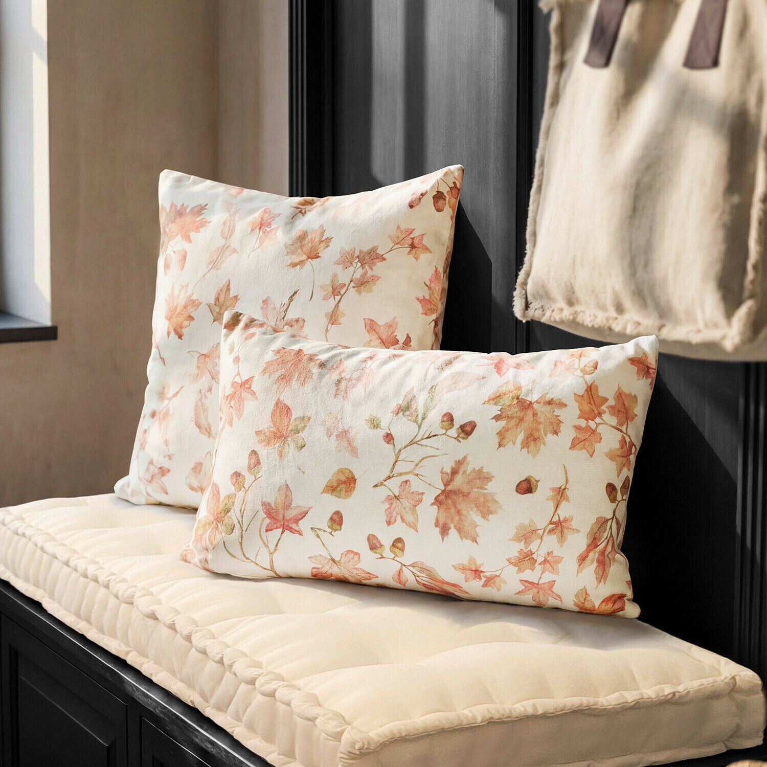 Mirabeau Kissenhülle Kissenhülle 2er Set Junniper creme/braun – Bild 3 von 5