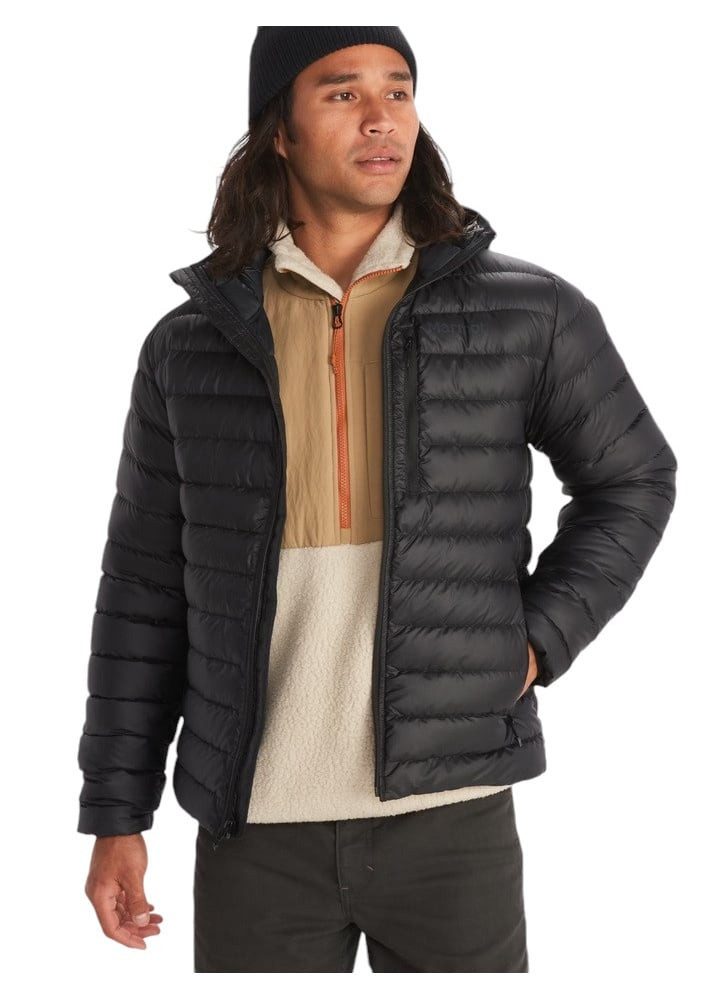 Marmot Winterjacke Winter-Daunenjacke Highlander Hoody schwarz Herren