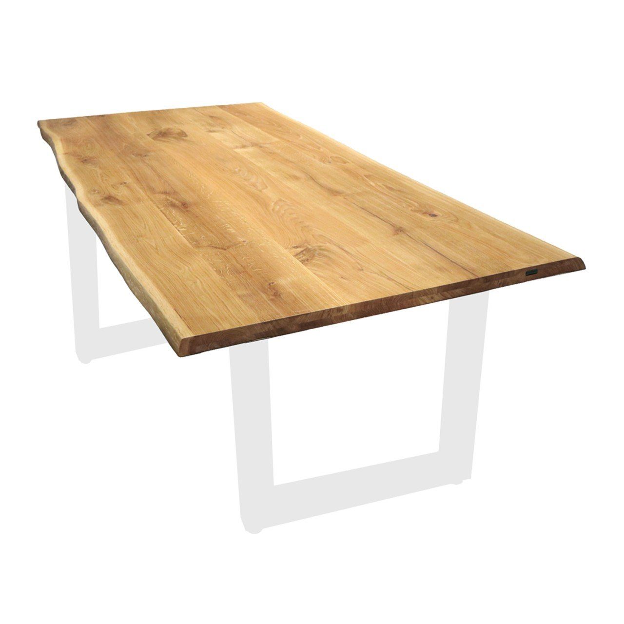 holz4home Esstischplatte Tischplatte mit aufgedoppelter Baumkante