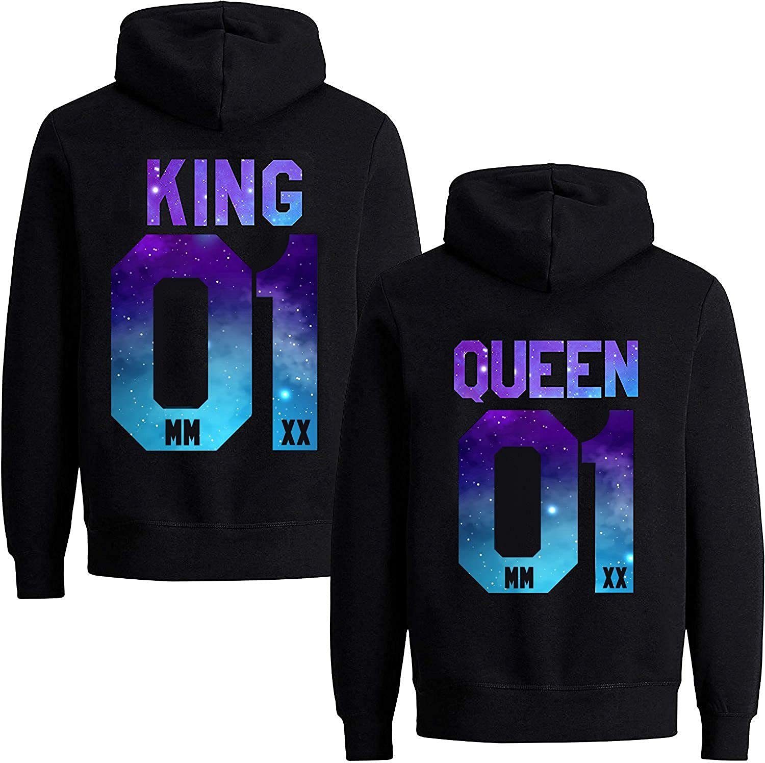 Couples Shop Kapuzenpullover »KING & QUEEN Hoodie Pullover Set« mit  modischem Print online kaufen | OTTO