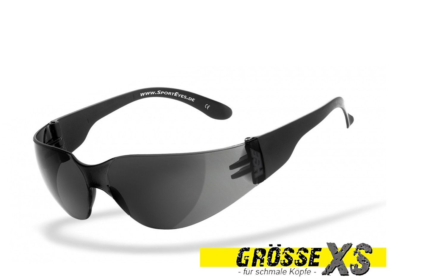 HSE - SportEyes Sportbrille SPRINTER 2.2, Steinschlagbeständig durch Kunststoff-Sicherheitsglas