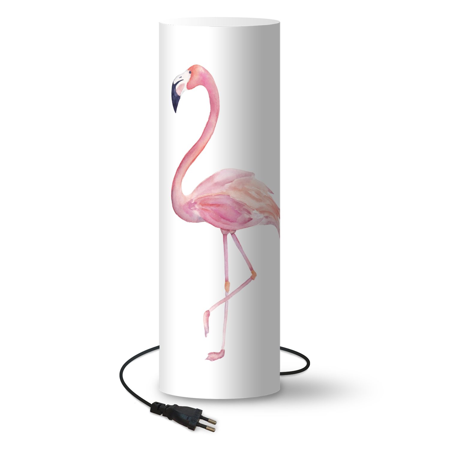 MuchoWow Nachttischlampe Flamingo - Federn - Rosa, LED wechselbar, Lampen  Stehlampen Stehleuchte, Inklusive LED-Lampe