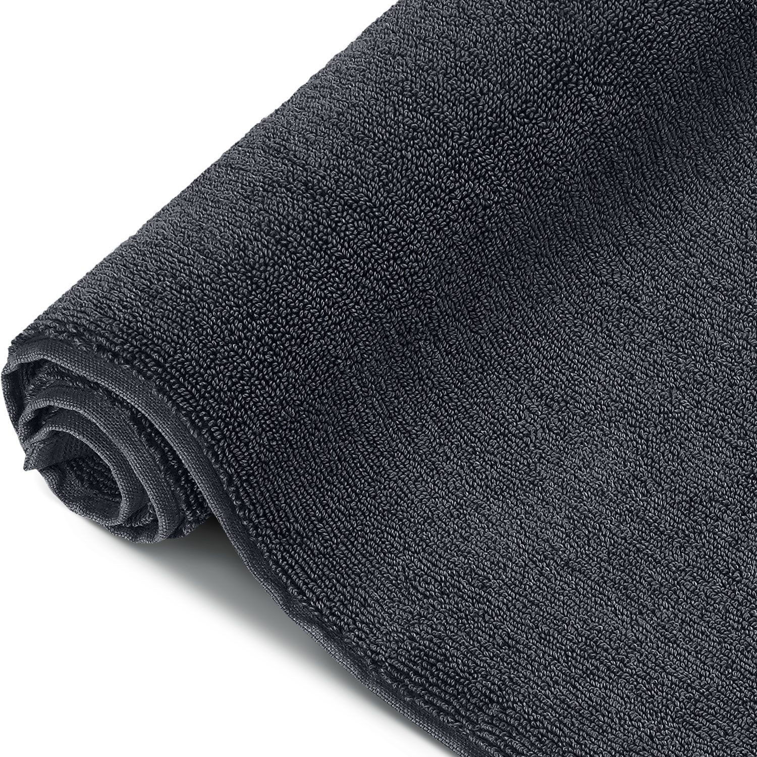 herzbach home Badematte Pura 50x70 cm, Baumwolle, Rechteckig, 1200g/m², Premium-Qualität, 100% Baumwolle, mit Logo Stickerei