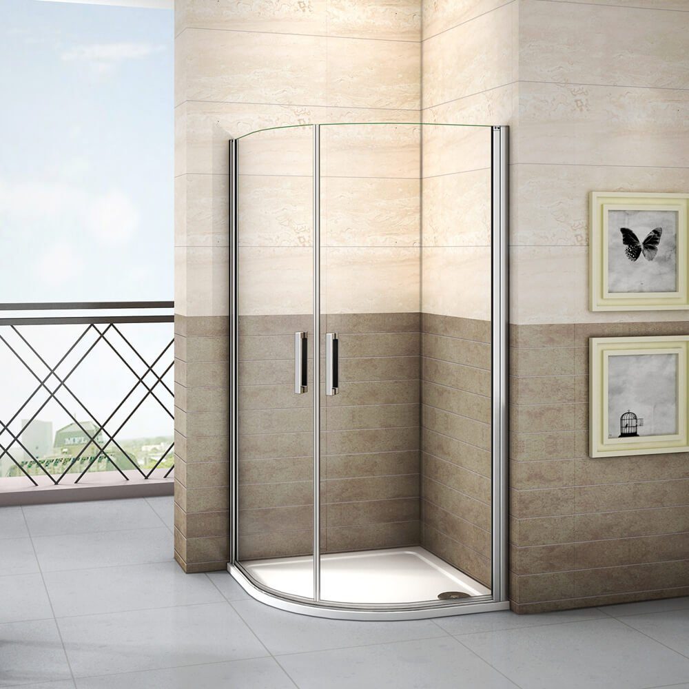 duschspa Runddusche 195cm Duschkabine Runddusche Drehtür Schwingtür Duschtü günstig online kaufen