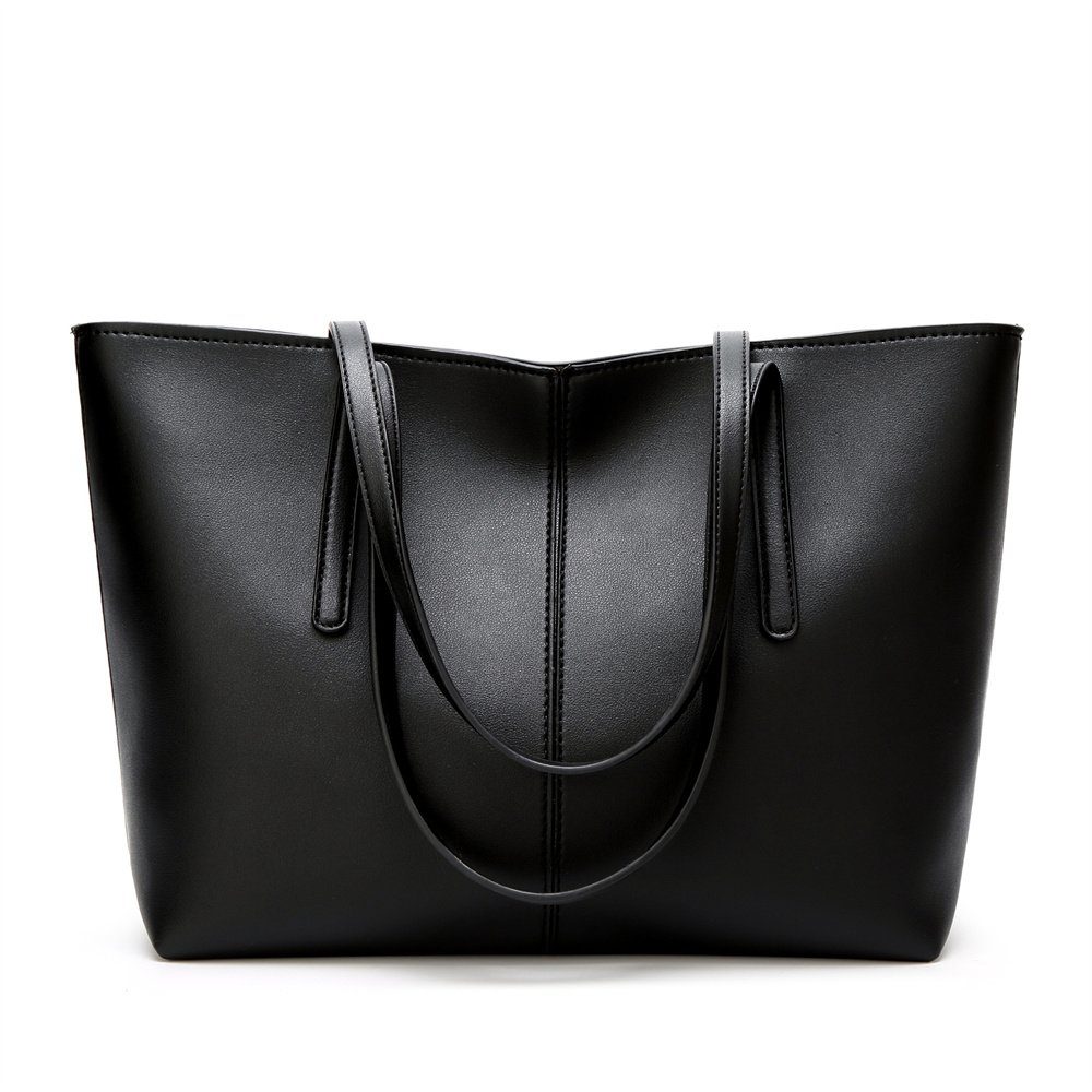 schwarz Shopper Tasche Best Damen Handtasche Damen Büro Rucksack Runxizhou Groß für