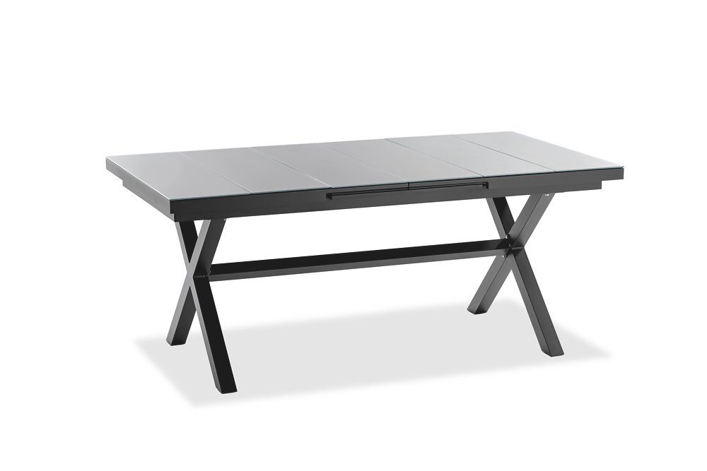 Natur24 Gartentisch Gartentisch Nalvox 180x100 Ausziehbar 240 ESGlas
