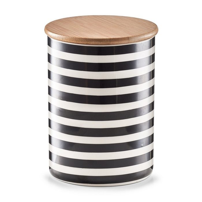 Neuetischkultur Vorratsdose Vorratsdose mit Bambusdeckel Stripes Keramik (Stück 1-tlg) Lebensmitteldose