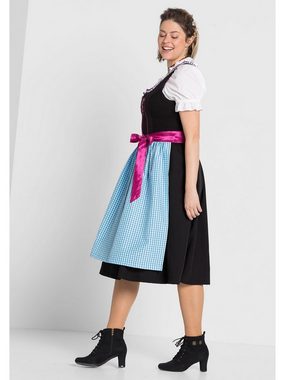 Sheego Dirndl Große Größen mit Schürze und Bluse 3tlg.