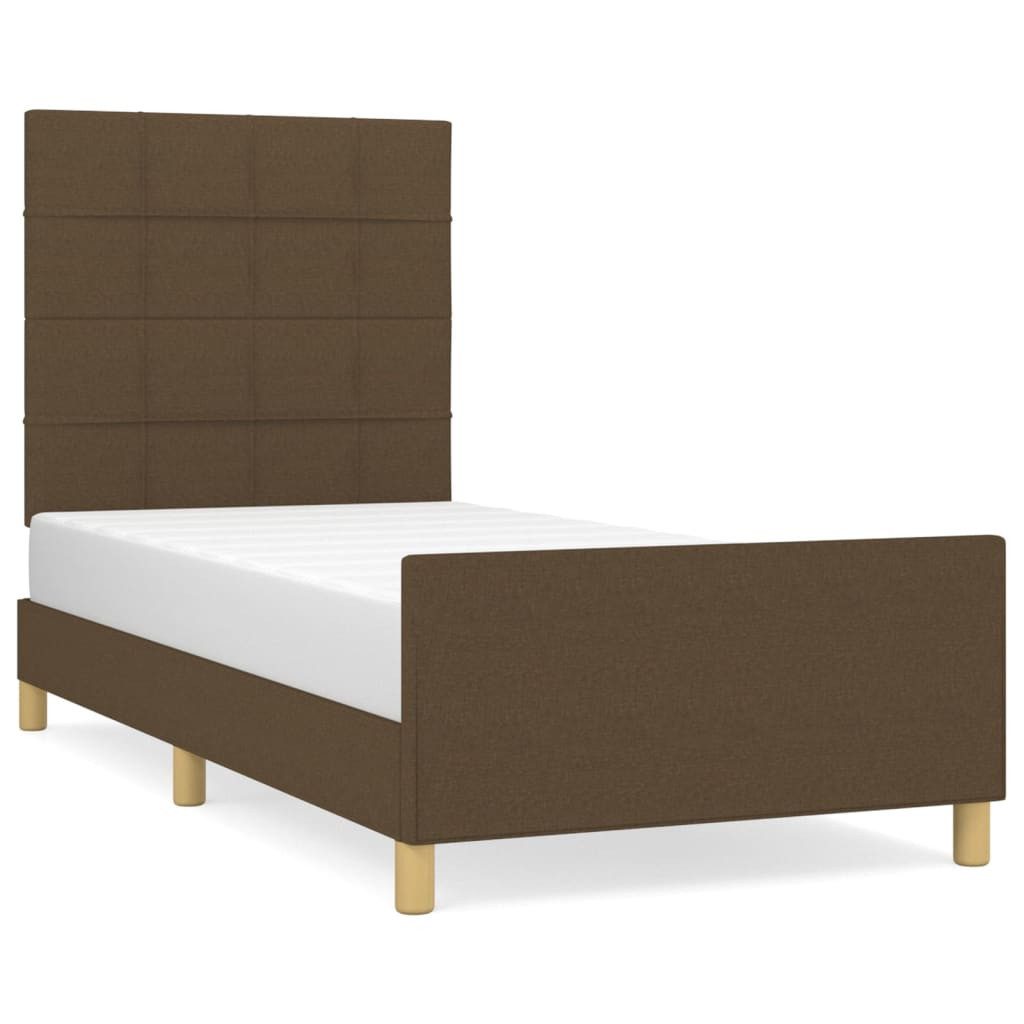 vidaXL Bett Bettgestell ohne Matratze Dunkelbraun günstig online kaufen