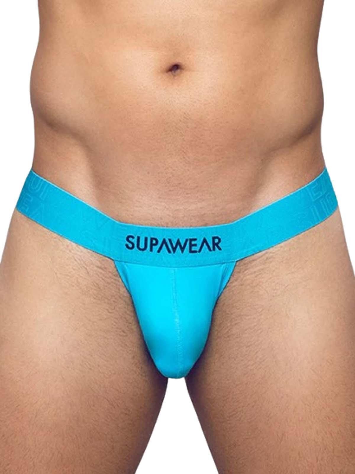 String Supawear Neon Thong Underwear Neon Blue