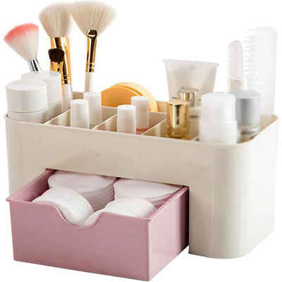 Retoo Make-Up Organizer Make Up Kosmetik Organizer Beauty Organizer Box Schmink Aufbewahrung, Set, Klassischer Organizer für das Badezimmer, Herausnehmbare Schublade, Organisieren von Toilettenartikeln