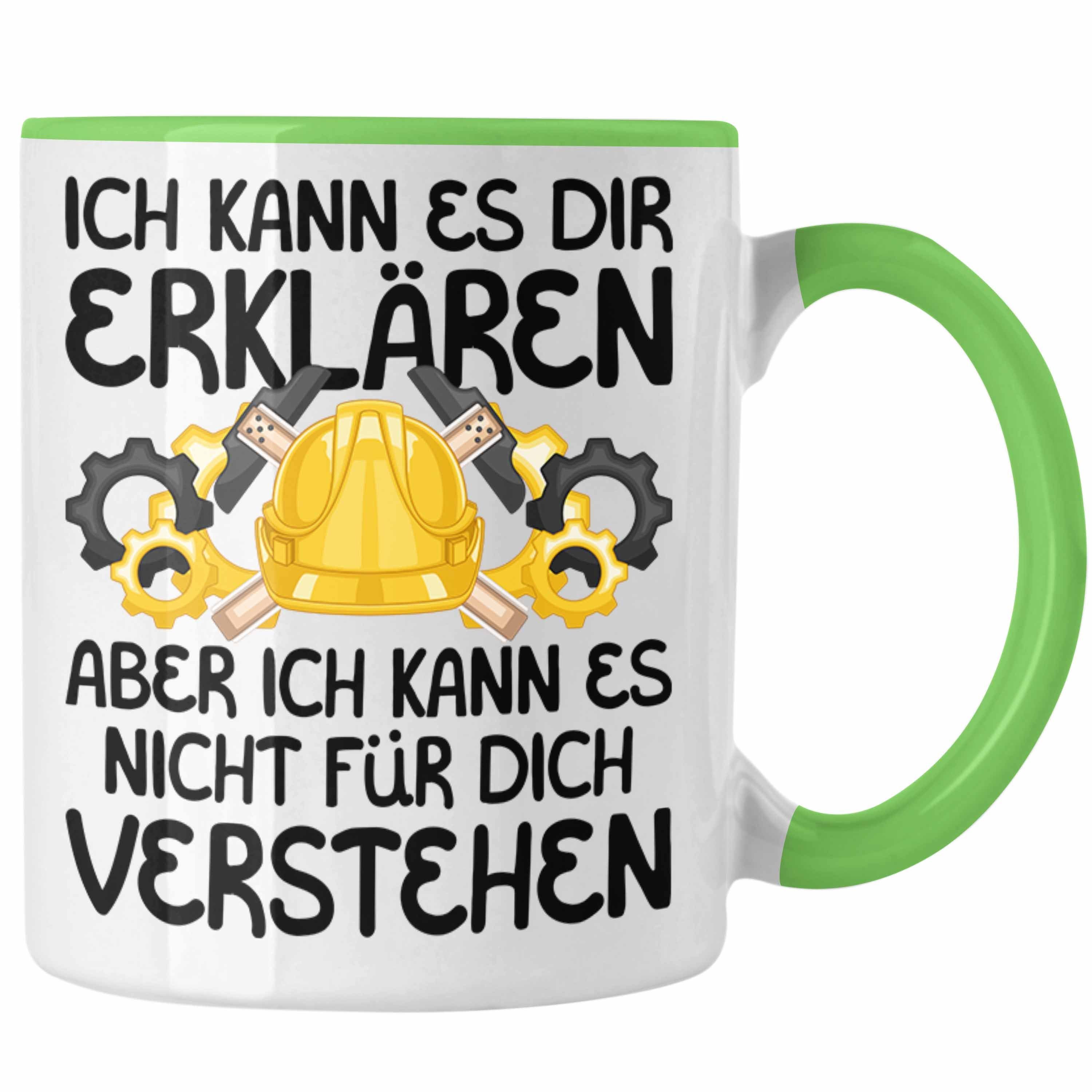 Lustiger Tasse für Geschenk Spruch Tasse Ingenieuren Grün Trendation Ingenieur Geschenkidee