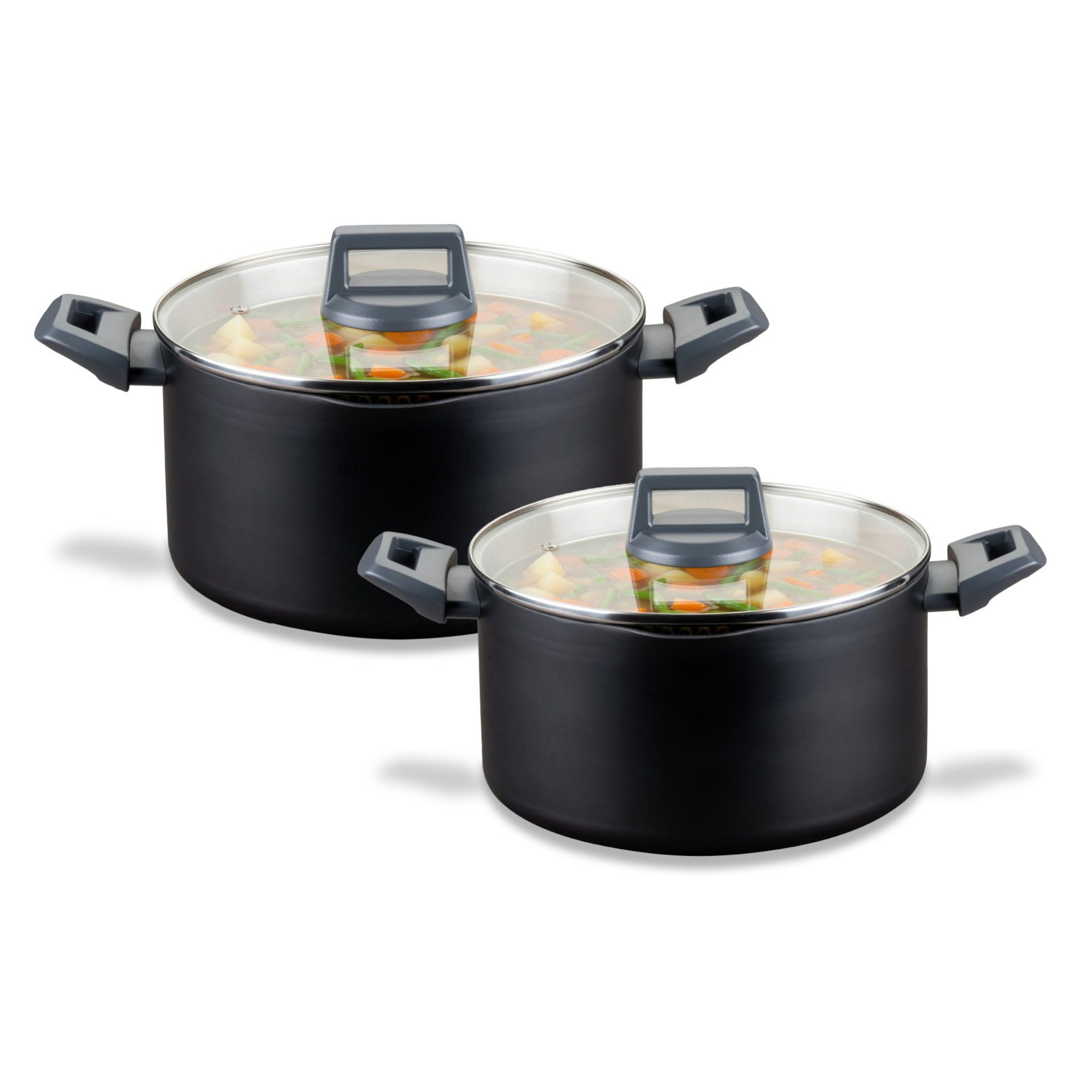 FACKELMANN Topf-Set Kochtopf-Set, Aluminiumtöpfe, Antihaft, Induktionsgeeignet