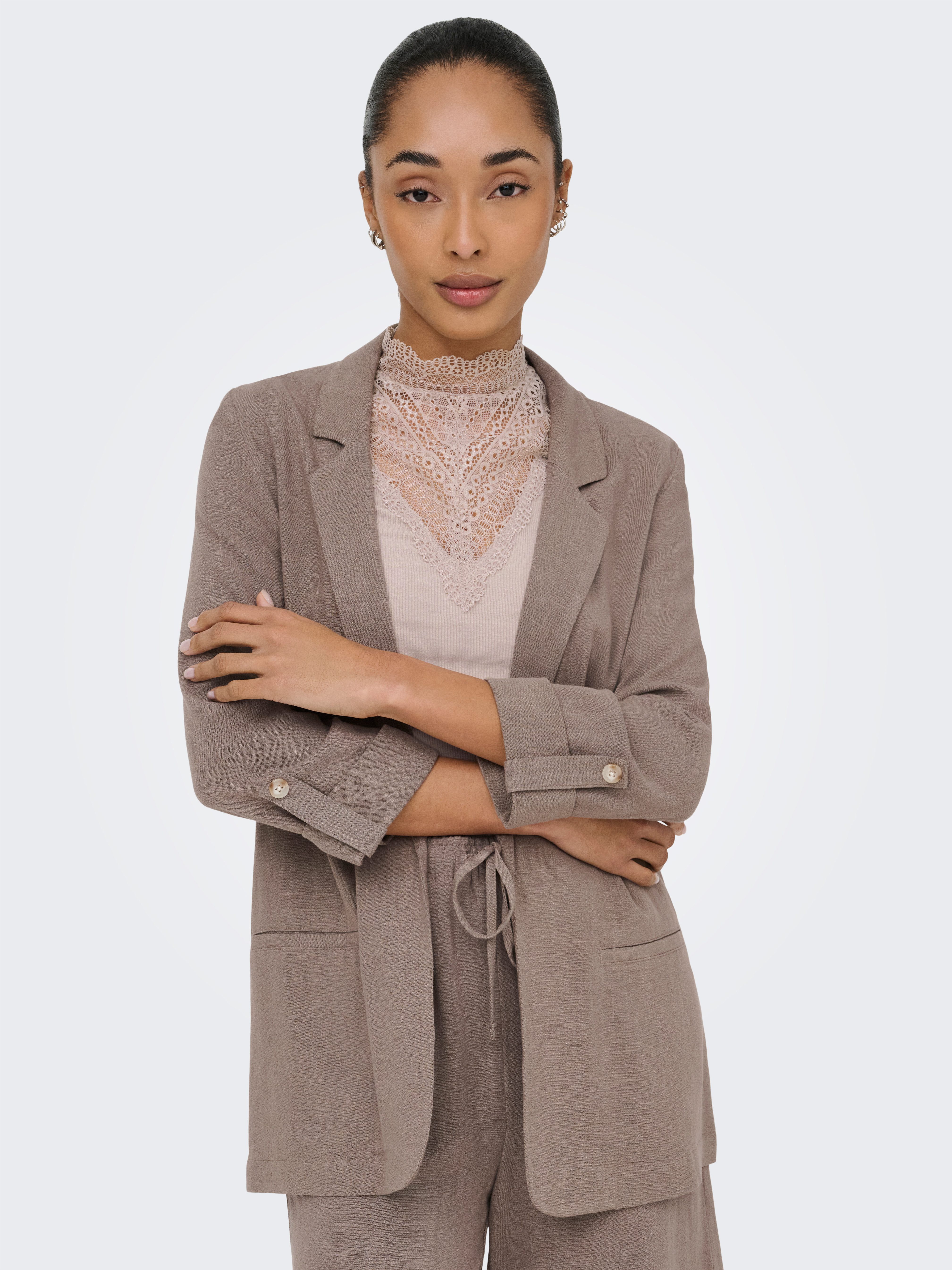 ONLY Longblazer ONLSIESTA 3/4 OPEN LIN BL BLAZE TLR NOOS