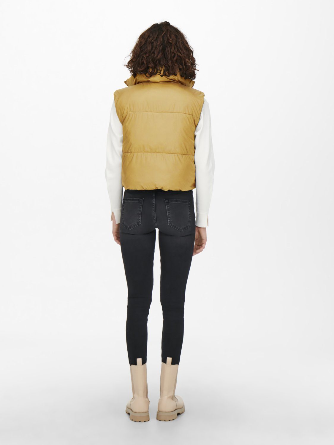 ONLY Steppweste ONLY Damen Stepp-Weste OnlRicky short Waistcoat Wende-Weste