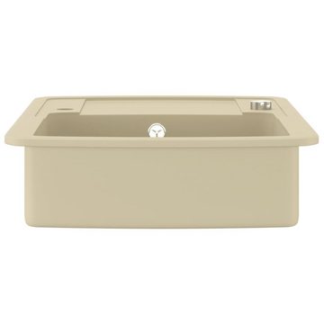 vidaXL Granitspüle Granitspüle Einzelbecken Beige, 50/78 cm