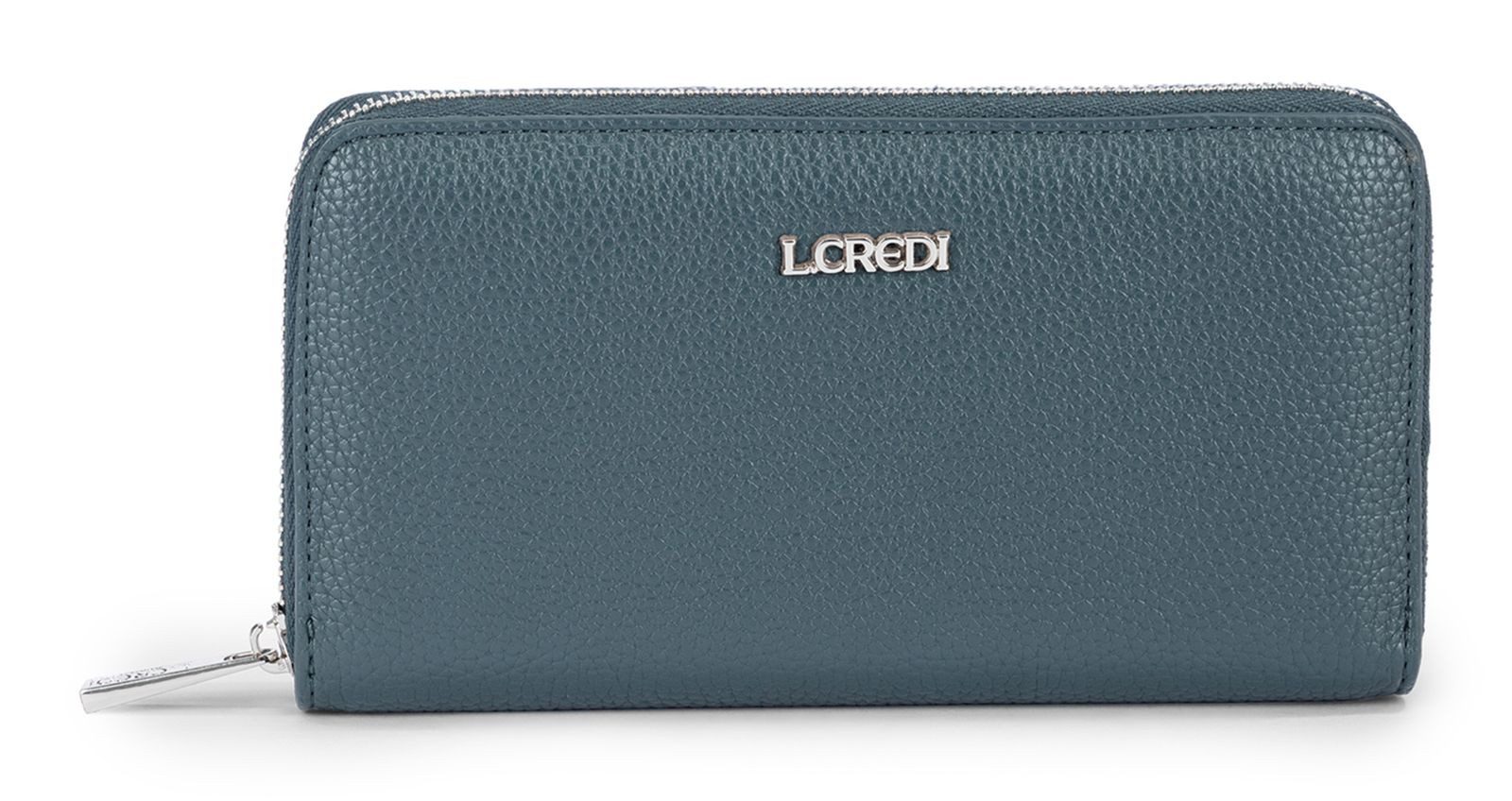L. CREDI Geldbörse Zip Around Wallet, mit RFID-Blocker Schutz