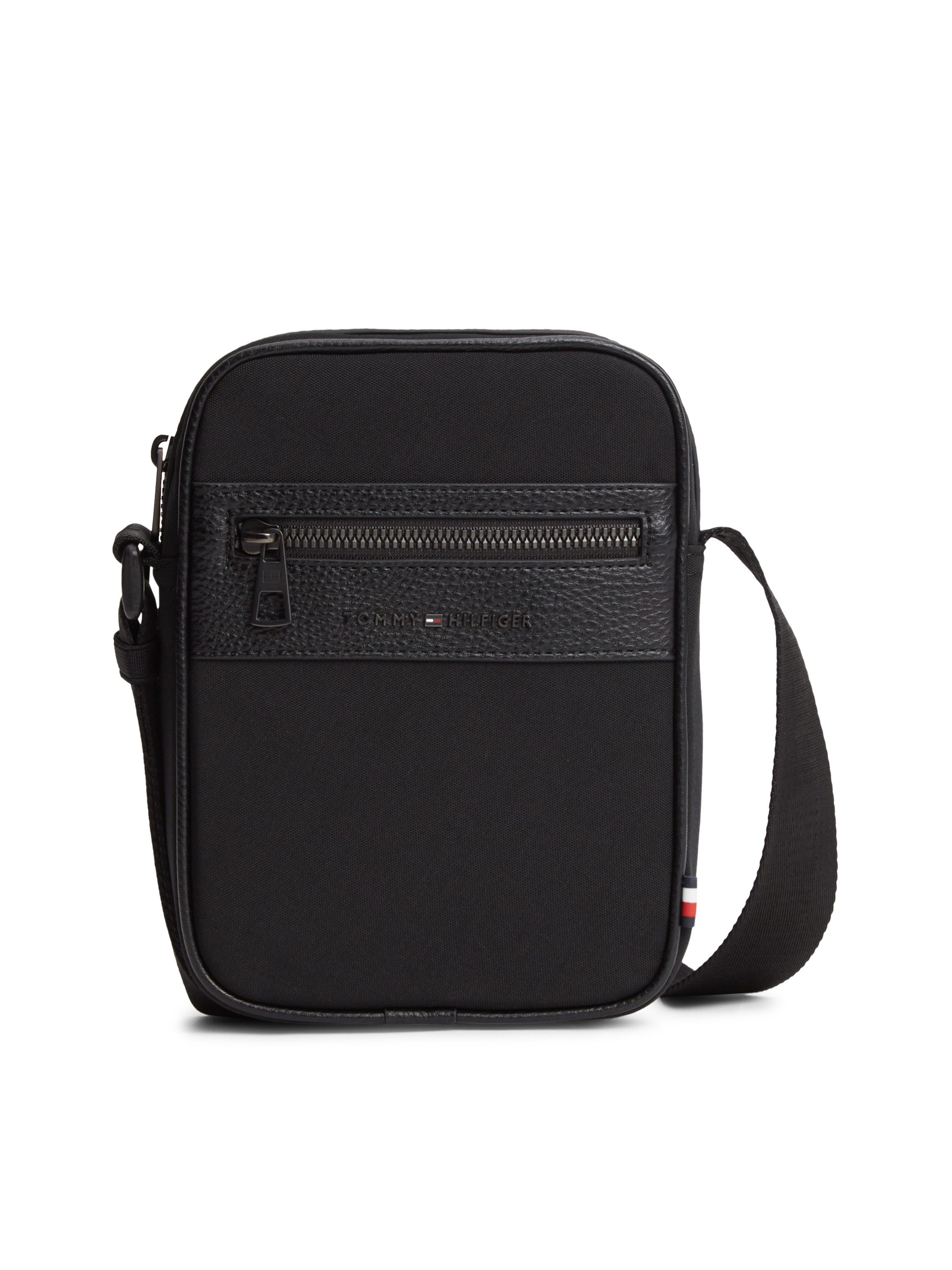 Tommy Hilfiger Umhängetasche TH REPREVE MINI REPORTER, Unisex Schultertasche, Minibag mit praktischer Vordertasche