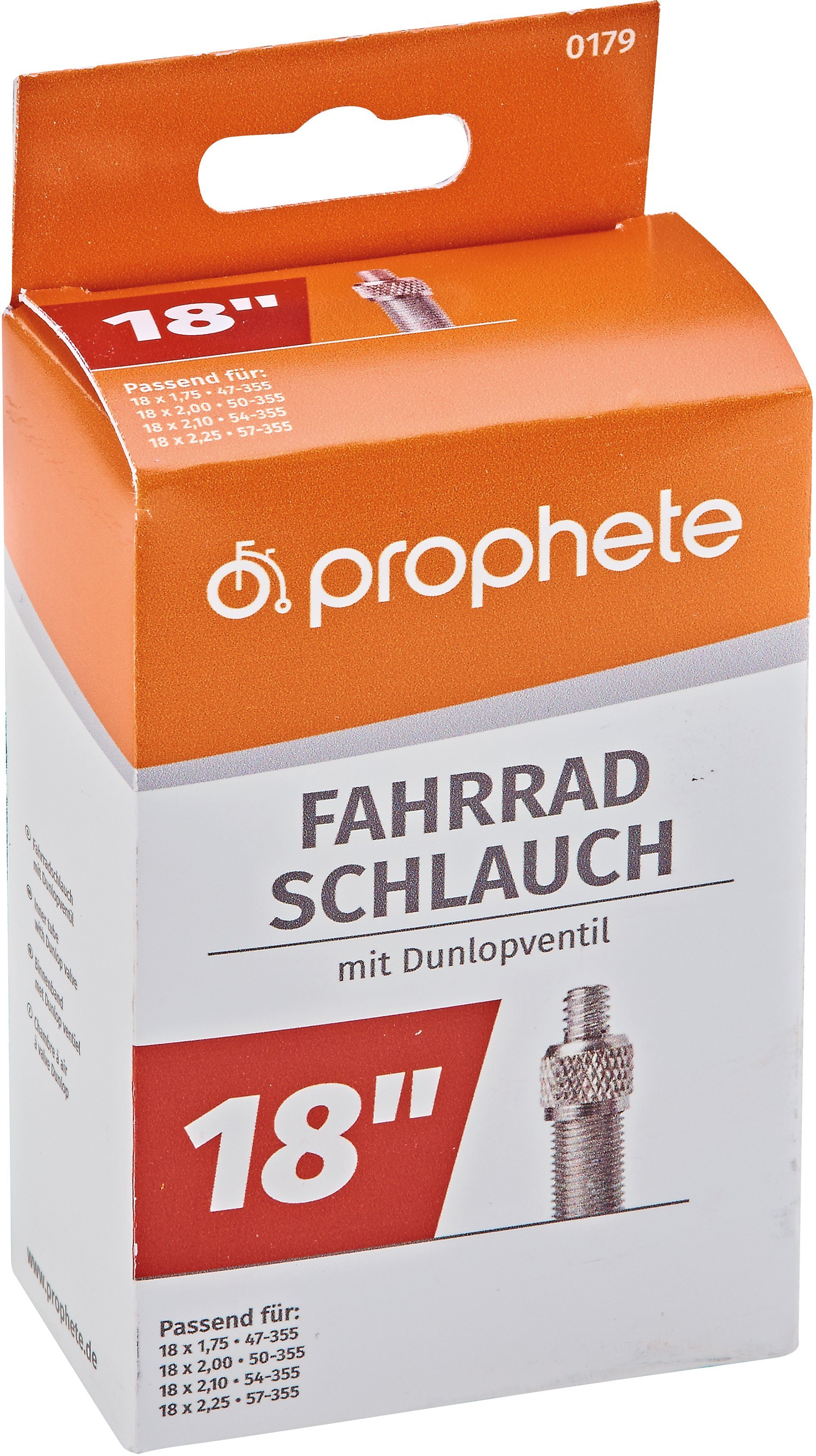 Prophete Fahrradschlauch, 18 Zoll (45,72 cm)