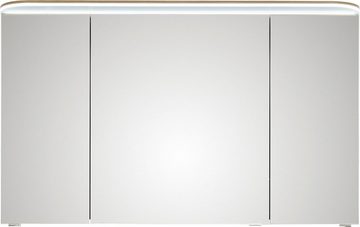 Saphir Badmöbel-Set Balto Sprint 2-teilig, Mineralmarmor-Waschtisch mit LED-Spiegelschrank, (2-St), Badezimmer Set inkl. Türdämpfer, 3 Türen, 2 Schubladen