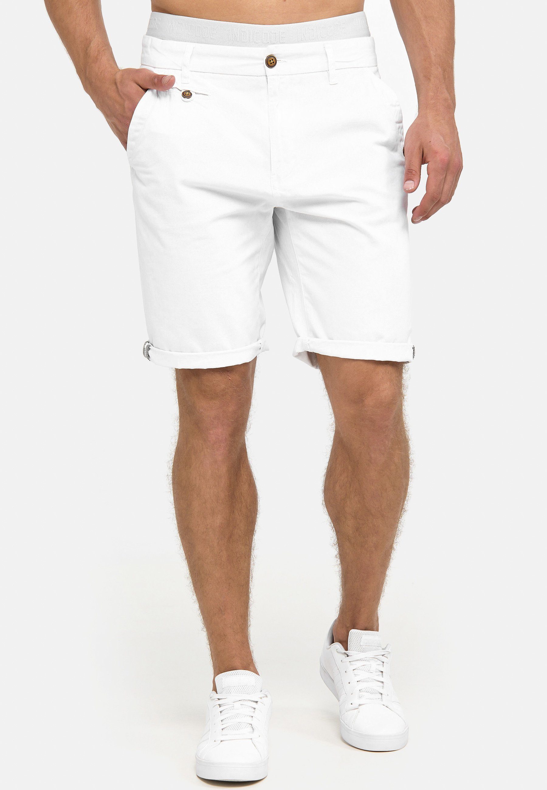 Indicode Chinoshorts Herren Cuba Chino Shorts Herrenshorts aus Baumwollgemi günstig online kaufen