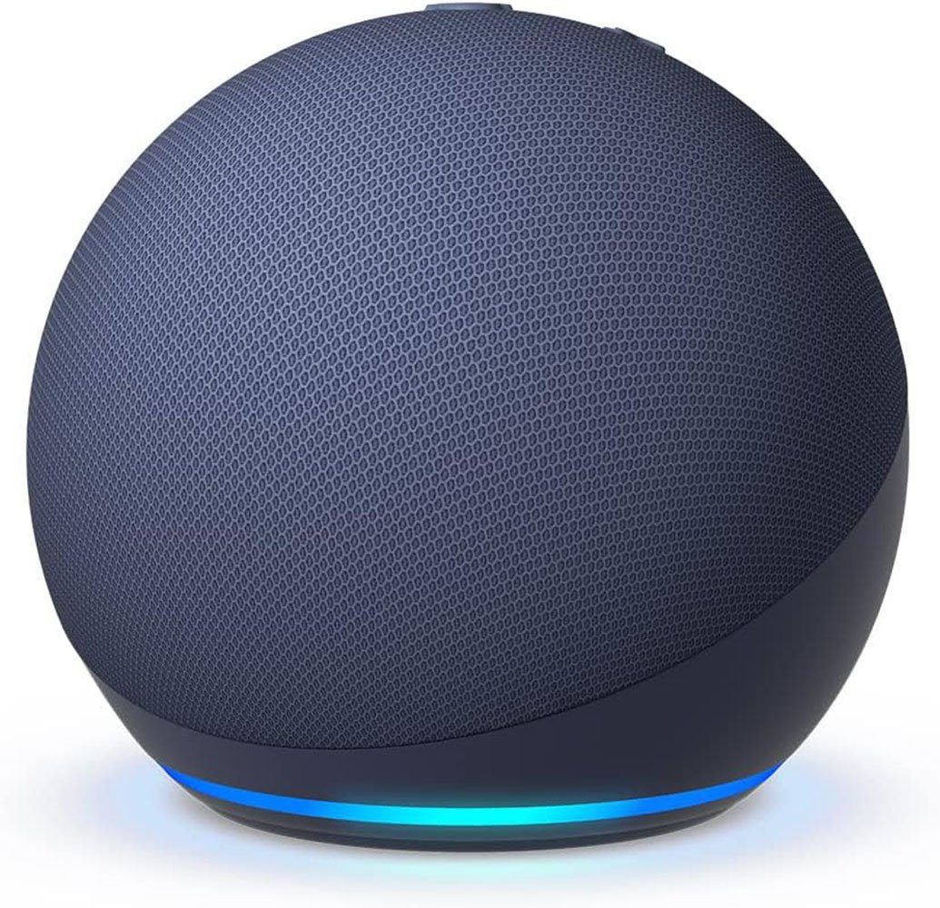 Amazon Echo Dot (5. Gen), mit Alexa u. sattem Klang, Tiefseeblau Bluetooth-Lautsprecher