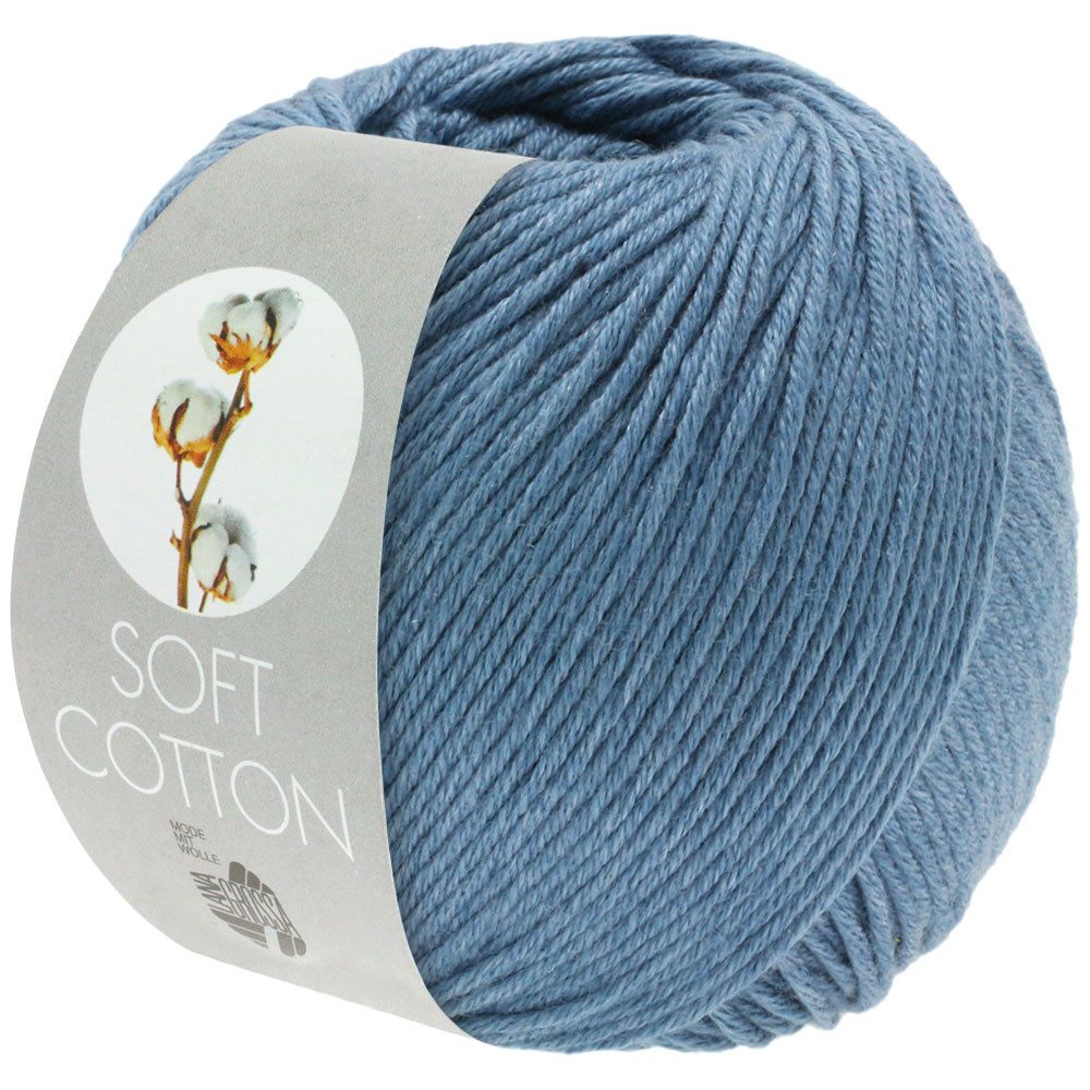LANA GROSSA SOFT COTTON Häkelwolle, 140 m (weiches, vielseitiges Garn für höchsten Tragekomfort), 50 g