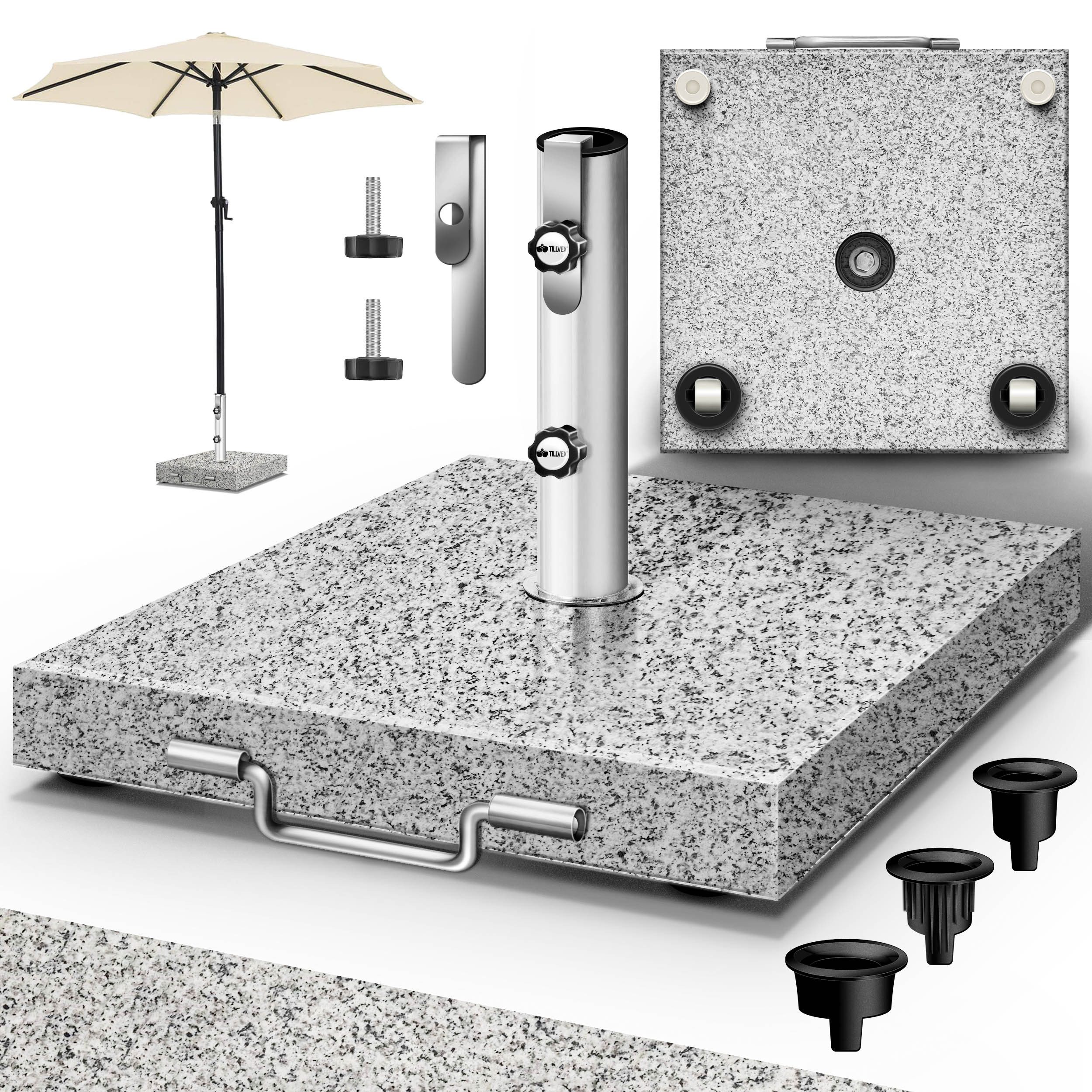 tillvex Sonnenschirm tillvex Granit Sonnenschirmständer, Balkonschirmstände günstig online kaufen