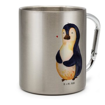 Mr. & Mrs. Panda Tasse Pinguin Diät - Transparent - Geschenk, Pinguine, Edelstahltasse, Camp, Edelstahl, Robust & Isolierend
